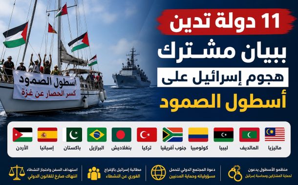 أدانت ۱۱ دولة، في بيان مشترك، الهجوم الإسرائيلي على 